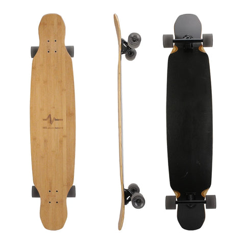 FENGYUAN Top Quality OEM Custom Maple Bamboo Fiberglass Hybrid Bamboo Longboard Skateboard  Longboard for Sale