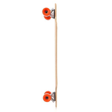 竹とメープル材のダンシングロングボードスケートボード（スケートボードトラックとホイール付き） 