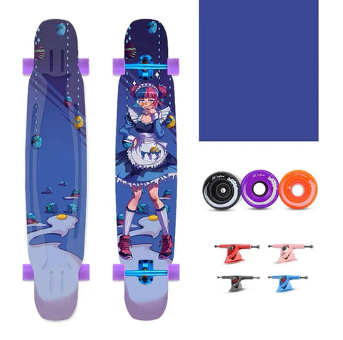 FENGYUAN スケートボードサプライヤー 卸売 最高品質のロングボード スケートボード カスタムロングボード スケートボード 女の子向け