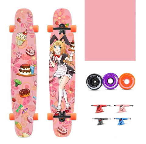 FENGYUAN スケートボードサプライヤー 卸売 最高品質のロングボード スケートボード カスタムロングボード スケートボード 女の子向け