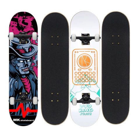 高品質、低MOQ、カスタムグラフィック、大人用カナディアンメープルスケートボード