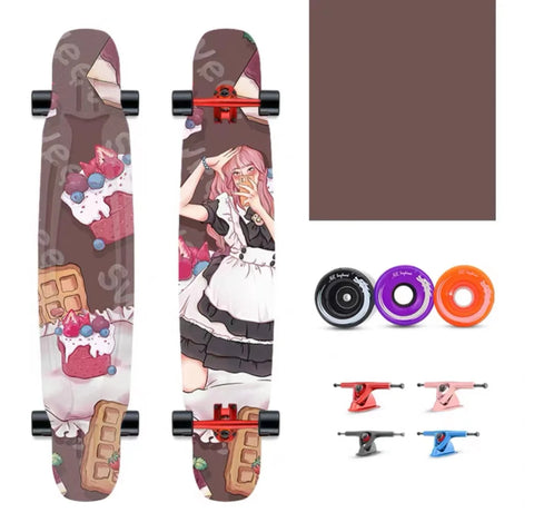 FENGYUAN スケートボードサプライヤー 卸売 最高品質のロングボード スケートボード カスタムロングボード スケートボード 女の子向け
