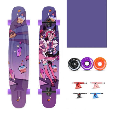 FENGYUAN スケートボードサプライヤー 卸売 最高品質のロングボード スケートボード カスタムロングボード スケートボード 女の子向け