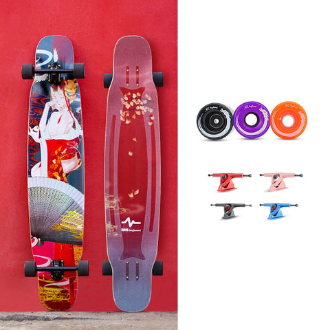 FENGYUAN 卸売カスタム低MOQフリースタイルカナディアンメープルダンシングロングボードスケートボード
