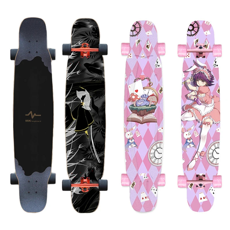 FENGYUAN 卸売カスタム低MOQフリースタイルカナディアンメープルダンシングロングボードスケートボード