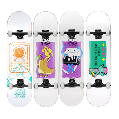 高品質、低MOQ、カスタムグラフィック、大人用カナディアンメープルスケートボード