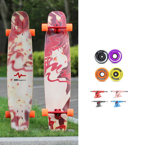 FENGYUAN 卸売カスタム低MOQフリースタイルカナディアンメープルダンシングロングボードスケートボード