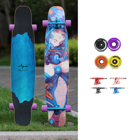 FENGYUAN 卸売カスタム低MOQフリースタイルカナディアンメープルダンシングロングボードスケートボード