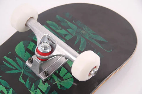 スケートボードサプライヤー 31 x 8インチ 7プライフルカナディアンメープルコンプリートダブルキックスケートボード