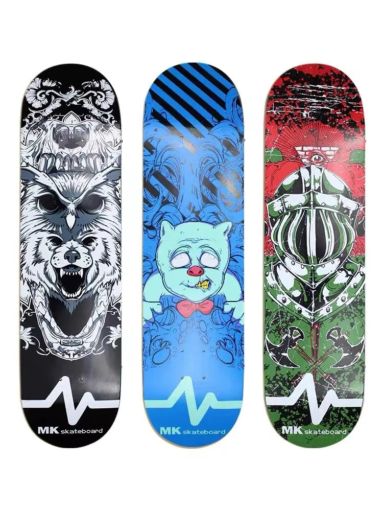 FENGYUAN 中国工場卸売 大量注文 低MOQ プロ仕様 カスタム スケートボード グラフィック プロ スケートボード デッキ