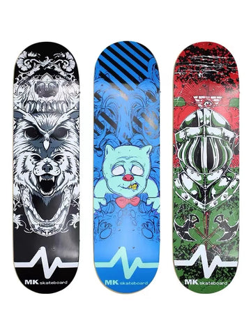 FENGYUAN 中国工場卸売 大量注文 低MOQ プロ仕様 カスタム スケートボード グラフィック プロ スケートボード デッキ