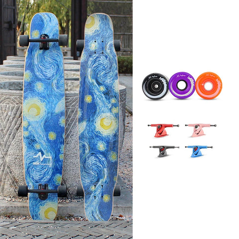 FENGYUAN 卸売カスタム低MOQフリースタイルカナディアンメープルダンシングロングボードスケートボード