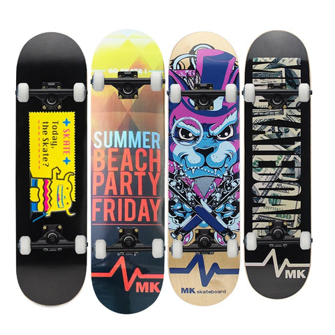 高品質、低MOQ、カスタムグラフィック、大人用カナディアンメープルスケートボード