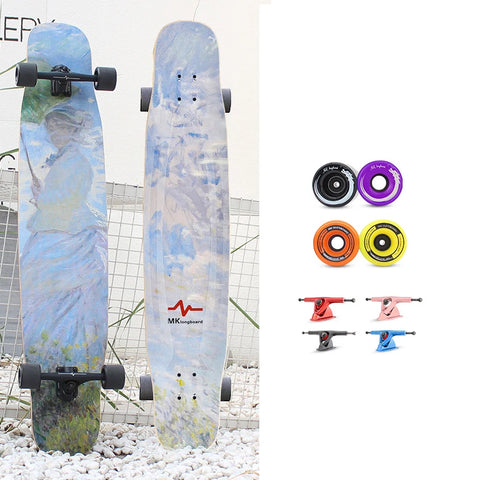 FENGYUAN 卸売カスタム低MOQフリースタイルカナディアンメープルダンシングロングボードスケートボード