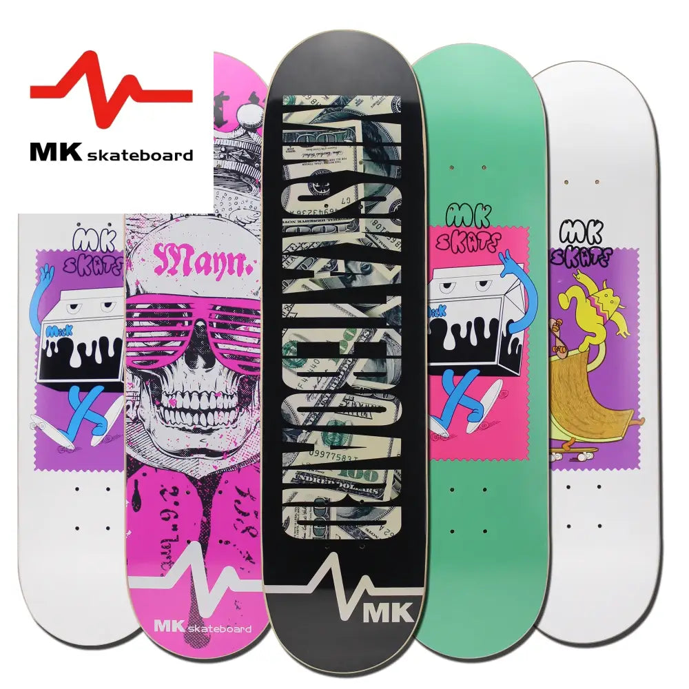 FENGYUAN Factory Wholesale Bulk Custom Printed Professional Canadian Maple Wood Skateboard Deck Multi