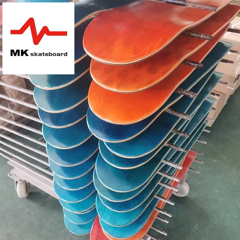 FENGYUAN Factory Wholesale Bulk Custom Printed Professional Canadian Maple Wood Skateboard Deck Multi